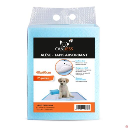 Lot de 25 tapis absorbants et éducatif pour chien 40 cm x 60 cm (canijess) – Image 4