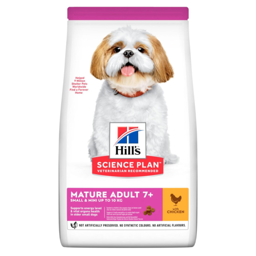 Hill’s Science Plan Aliment Pour Chien Adulte Mature 7+ Small and Mini Au Poulet (3kg)