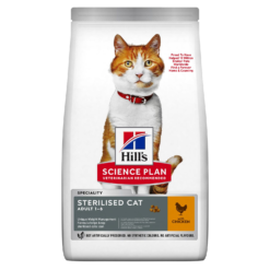 Hill’s Science Plan Croquettes Pour Chat Stérilisé Au Poulet (1.5kg | 3kg | 10kg)