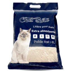 Litière sans parfum agglomérante et absorbante chat botté (5L)