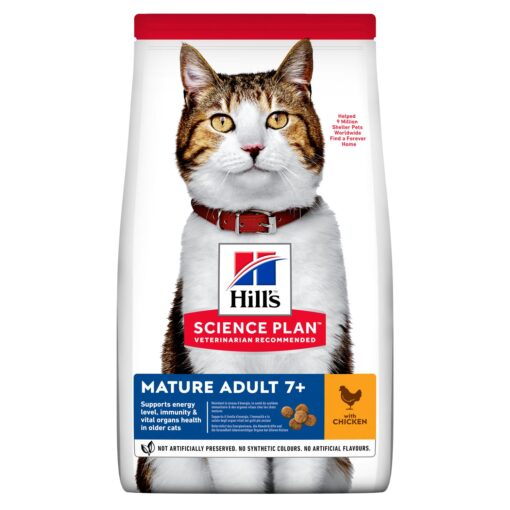 Hill's Science Plan Aliment pour Chat Mature Adulte +7 Poulet (1.5kg)