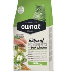 Ownat Classic Hairball anti-boules de poils pour chat adulte 4kg