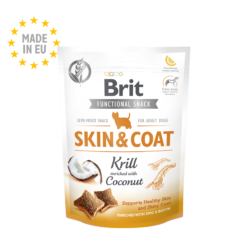 Brit Care Dog Functional Snack Skin and Coat Krill (fruit de mer) 150g