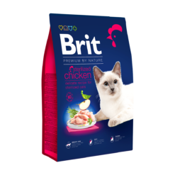 Brit Premium by Nature Chat adulte stérilisé Poulet 1.5kg ou 8kg