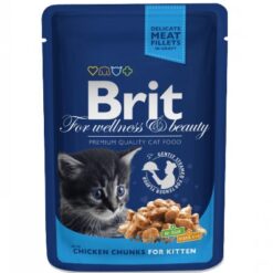 Brit Premium Pochon poulet pour chaton 100g