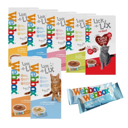 Webbox Lick-e-Lix pour chaton et chat avec plusieurs saveurs ( Saumon | Poulet | Boeuf) – Image 4