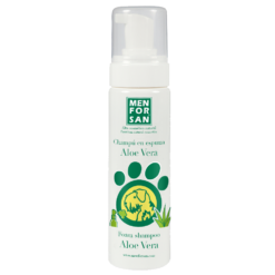 Shampoing sans eaux (mousse) à l'aloe vera pour chiens/chats 200ml MEN FOR SAN
