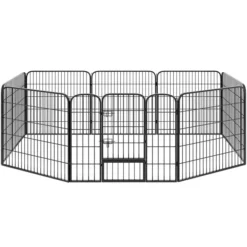 Enclos pour chien 80cm*60cm 8 parts