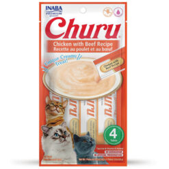CHURU friandise en purée avec plusieurs saveurs (Poulet | Boeuf | Crabe | Thon | Saumon | Crevette | Fruits de Mer)