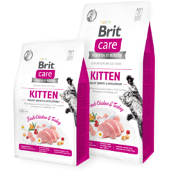 Brit care Kitten Grain Free healthy growth and development 2kg | 7kg (chaton sans céréales)