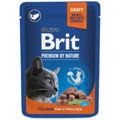 Brit Premium Pochon Saumon pour chat stérilisé 100g