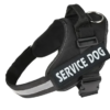 Harnais noir hyper confortable pour chien (taille S | M | L | XL | XXL)
