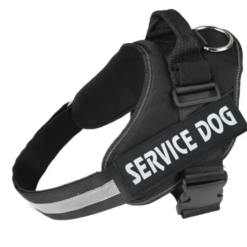 Harnais noir hyper confortable pour chien (taille S | M | L | XL | XXL)
