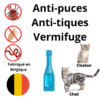 Anti-puces et Vermifuge pour Chat et chaton ×1 pipette - Fabriqué en Belgique-