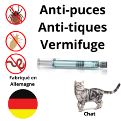 Anti-puces et Vermifuge pour Chaton et Chat 1 pipette