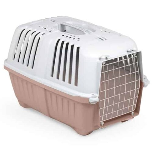 Caisse de transport pour chat et petit chien (Rouge)