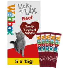 Webbox Lick-e-Lix pour chaton et chat avec plusieurs saveurs ( Saumon | Poulet | Boeuf)