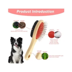 Alternative view of Brosse Double Face Bois Pour Chien et Chat