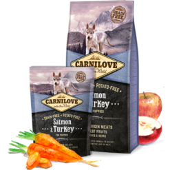 Carnilove Dog Croquettes Salmon And Turkey Pour Chiot Toute Race (Saumon et Dinde) 4kg|12kg
