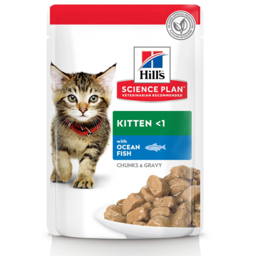 HILL'S SCIENCE PLAN Paté pour Chaton avec sauce au Poisson 85g