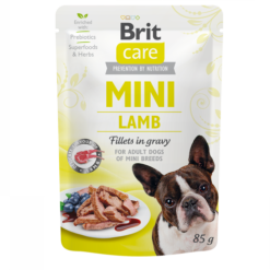 Brit Care Mini Lamb Fillets in Gravy (agneau) 85g