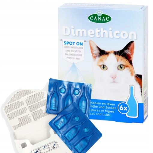 Dimethicon Pipette antiparasitaire pour chat 6 x 1 ml