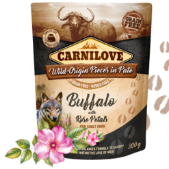 Carnilove Dog Paté Buffalo with Rose Blossom (Boeuf) 300g