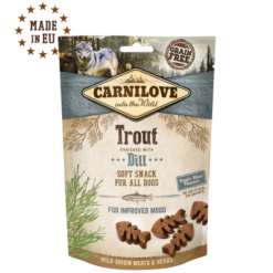 Carnilove Dog Snack Trout enriched with Dill (Truite) 200g