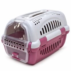 Caisse de transport  pour chat et petit chien  50CMX32CMX32CM ROSE ET BLEU