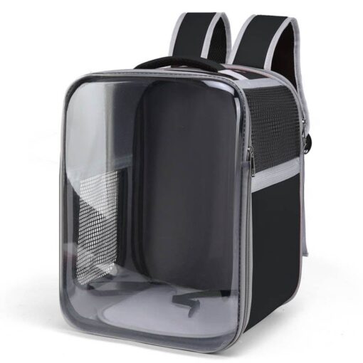 Sac de Transpost Transparent Carré Chat et petit Chien 40x28x28cm