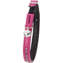 Flamingo Collier Chat avec Strass Rose
