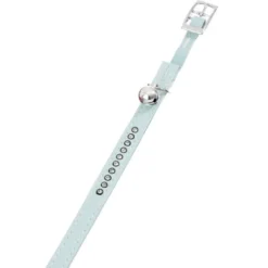 Flamingo Collier Chat avec Strass Bleu Clair