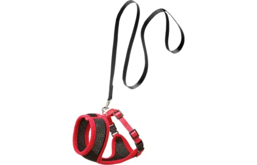 Flamingo Harnais avec laisse Chat Medium Harms Rouge Et Noir – Image 4