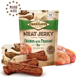 Carnilove Dog Meat Jerky Snack Chicken And Pheasant (Poulet et Faisan) 100g