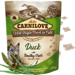 Carnilove Dog Paté Duck with Timothy Grass (Canard) 300g