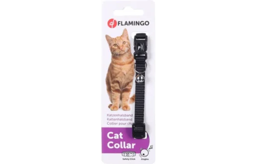 Flamingo Collier Chat Ziggi Noir – Image 3