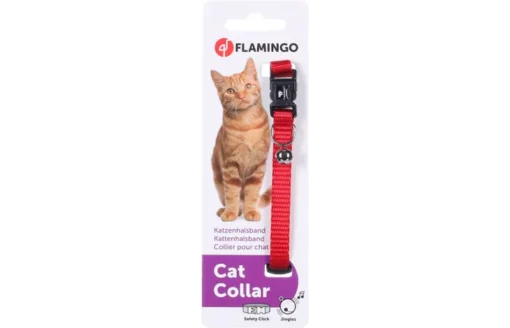 Flamingo Collier Chat Ziggi Rouge – Image 2