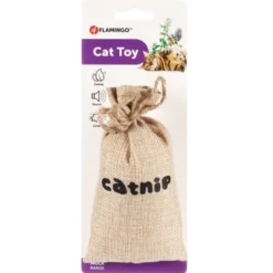 Flamingo Jouet Chat Mola Sachet Beige Cat Nip
