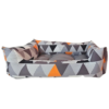 Lit pour chat/chien premium très doux motif triangle 65x40x22cm