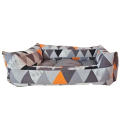Lit pour chat/chien premium très doux motif triangle 65x40x22cm