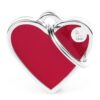 Médaille Basic Handmade Cœur Petit Rouge