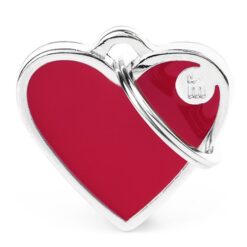 Médaille Basic Handmade Cœur Petit Rouge