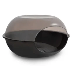 Niche Avec Cousin pour Chat et Petit Chien 57x48x31cm h (Noir ou Marron)