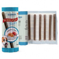 Sticks Serrano Pour Chiens Saumon et Thon (8pcsx12g)- Mediterrane