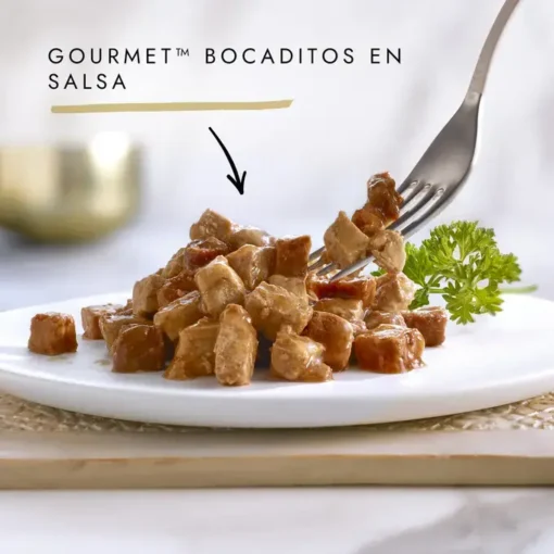 Purina Gourmet Gold Morceaux de Saumon et Poulet 85gr – Image 2