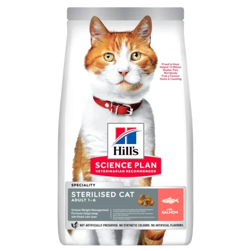 Hill’s Science Plan Aliment Pour Chat Stérilisé Au Saumon (1.5kg | 3kg)