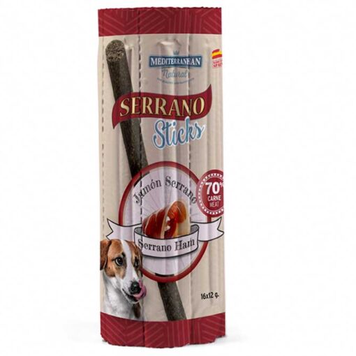 Sticks Serrano Pour Chiens Jambon (8pcsx12g)- Mediterrane – Image 2