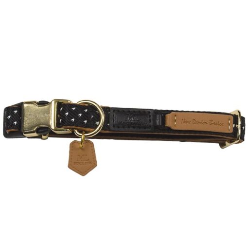 Collier Mac Leather Monaco Noir Deux Tailles (30-40cm | 36-48cm)