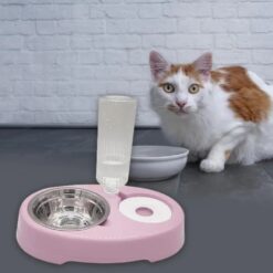 Mangeoire automatique pour animaux Alimentation et Eau ( Rose | Violet)