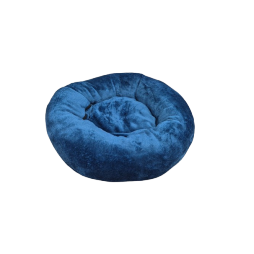 Lit Rond en Doudou Velours Ultra Doux pour Chat et Petit Chien - Diamètre 50 cm – Image 2